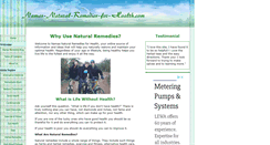 Desktop Screenshot of namas-natural-remedies-for-health.com